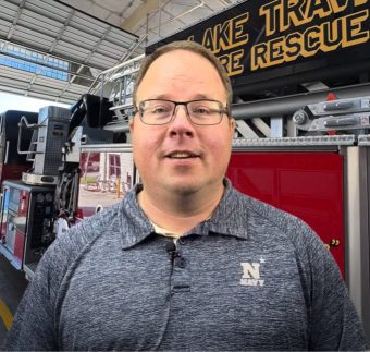 WCID No. 17 CEO and General Manager Jason Homan explaining how WCID No. 17 and Lake Travis Fire Rescue collaborate to share essential wildfire prevention tips for family safety.